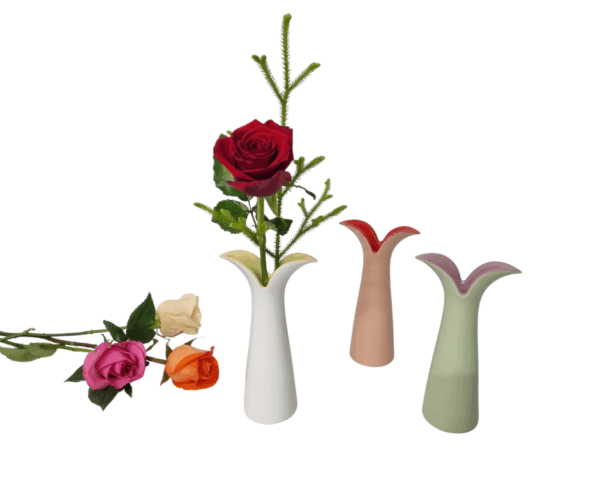 Single Rose in a Funky Bud Vase